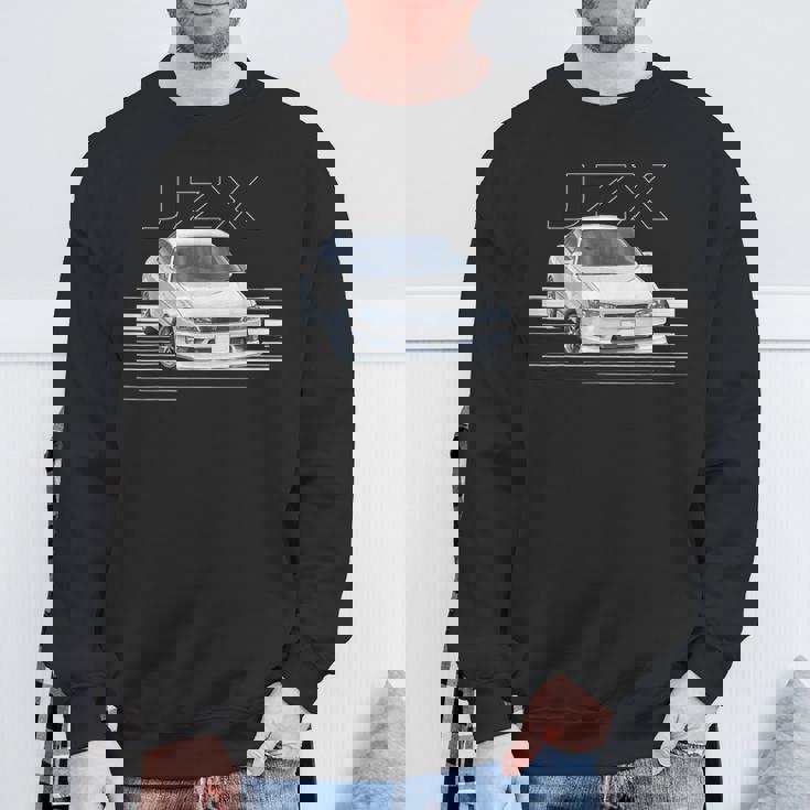 Jdm Car Jzx100 In Drift Powerlide 1Jz チェイサー ターボセダン スウェットシャツ 高齢者への贈り物