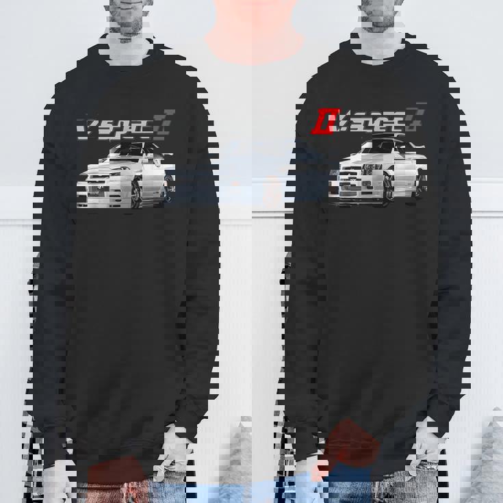 Jdm Car R34-Spec Ii Rb26 スカイライン スウェットシャツ 高齢者への贈り物