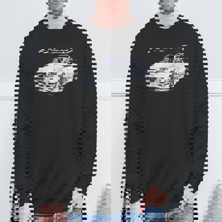 Jdm Car R34-Spec Ii Rb26kyline Mine's-Spec N1 スウェットシャツ 高齢者への贈り物