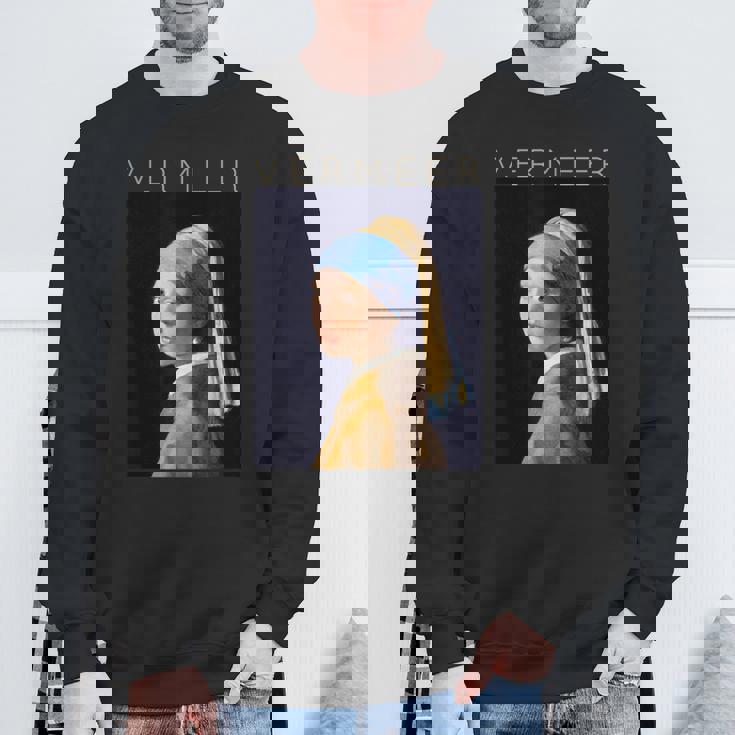 Johannesermeer アーティスト向け 真珠のイヤリングを持つ少女 スウェットシャツ 高齢者への贈り物