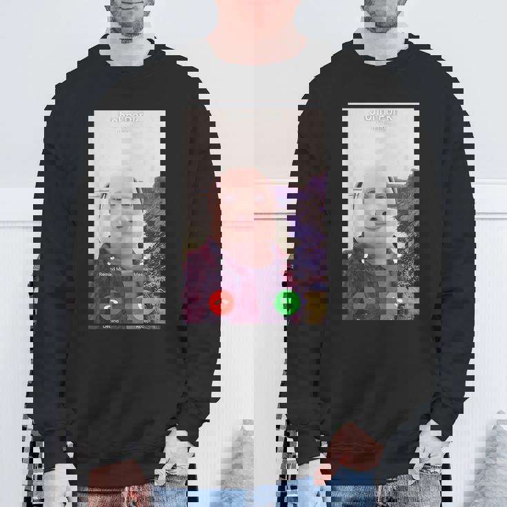 John Pork Is Calling スウェットシャツ 高齢者への贈り物