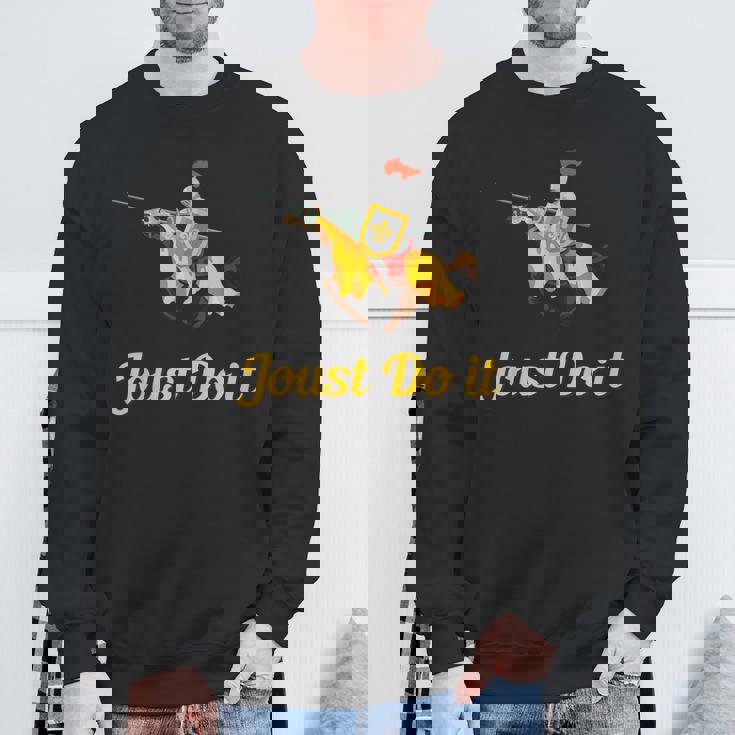 Jousting Joust Do It 中世の騎士tシャツ スウェットシャツ 高齢者への贈り物