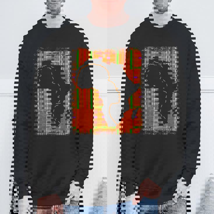 Junenth History Freedom アフリカ地図 ケンテ女王 スウェットシャツ 高齢者への贈り物