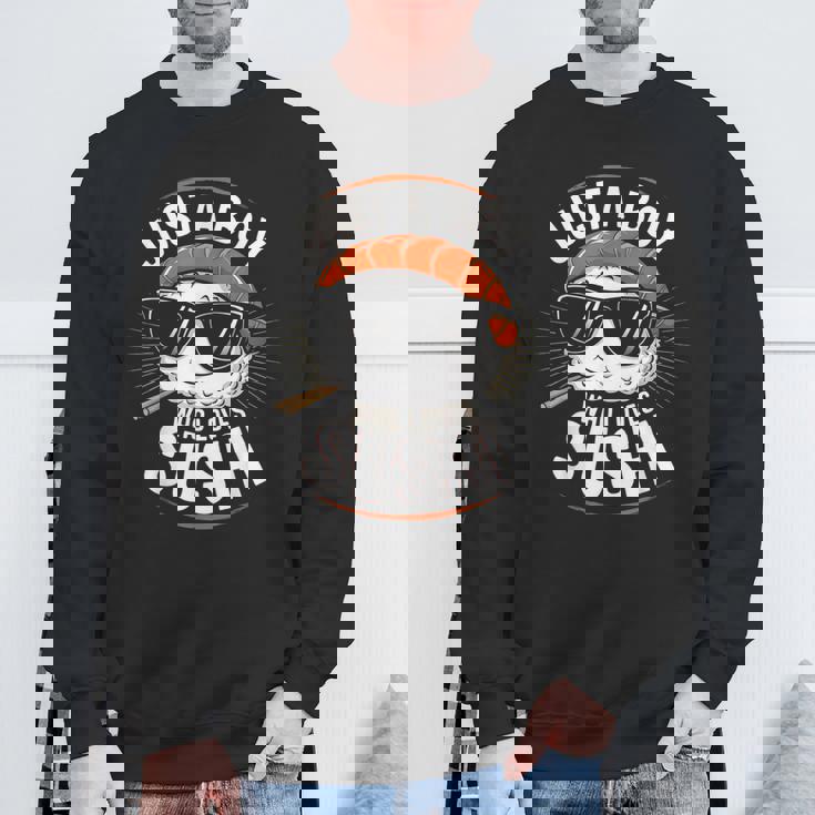 Just A Boy Who Lovesushis ushi Lover キッズ ボーイズ ティーン スウェットシャツ 高齢者への贈り物