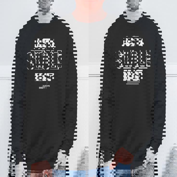 Just Awole Beast トレーニング フィットネス モチベーション ジム 格言 スウェットシャツ 高齢者への贈り物