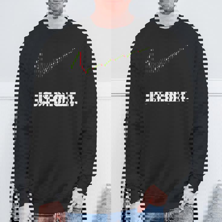 Just Hodl It、クリプトシャツ、暗号通貨、ビットコイン、ドッジ スウェットシャツ 高齢者への贈り物