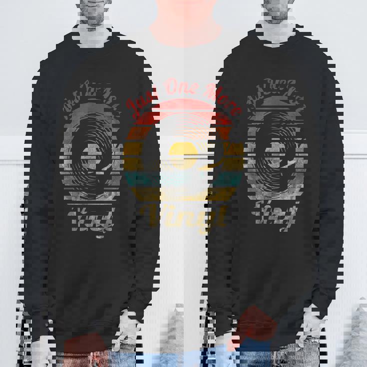 Just One More ビニールレトロレコード ヴィンテージミュージック スウェットシャツ 高齢者への贈り物