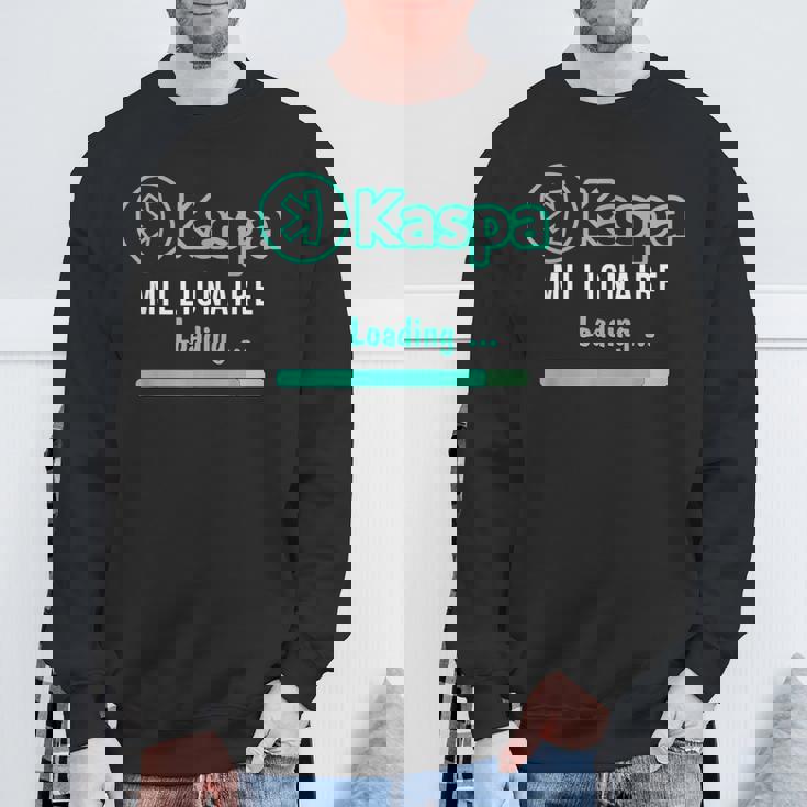 Kaspa 暗号通貨ミリオネア ローディング デジタルブルラン Kaspa Miner スウェットシャツ 高齢者への贈り物