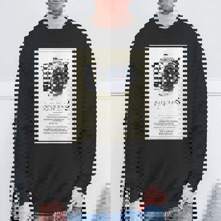 Kenko 水中カメラハウジングaquatica アクアティカ 前面プリント 80年代復刻 スウェットシャツ 高齢者への贈り物