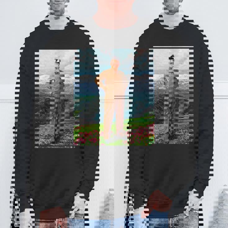 Kim Jong Il Kim Jong Un Humour North Korea スウェットシャツ 高齢者への贈り物