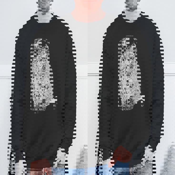 The Kiss グスタフ・クリムト クラシック アールヌーボー グラフィック Freedom スウェットシャツ 高齢者への贈り物