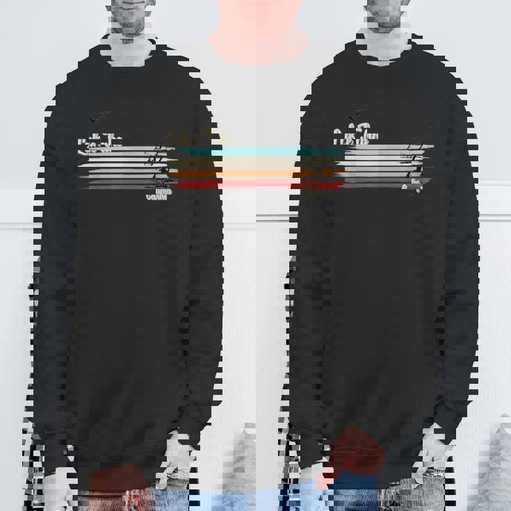 Lake Tahoe カリフォルニア ウィンドサーフィン レトロ レース ウィンドサーファー スウェットシャツ 高齢者への贈り物