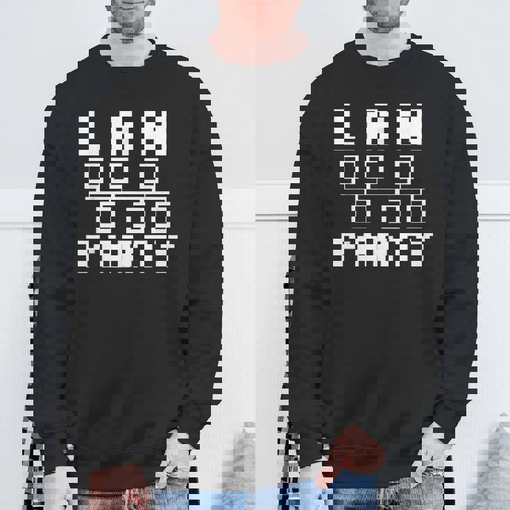 Lan Party レトロゲームtシャツ スウェットシャツ 高齢者への贈り物