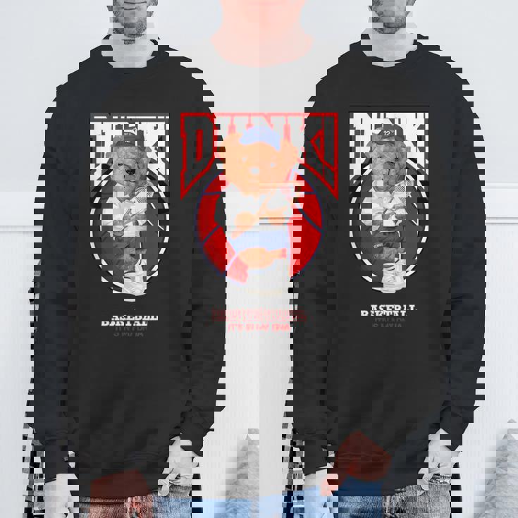 The Legend Teddy Bear Basketballlam Dunk Cool Basketball スウェットシャツ 高齢者への贈り物