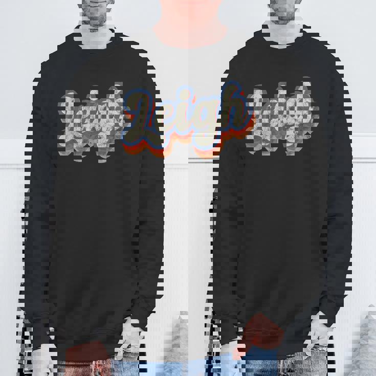 Leigh 名前入りシャツ カスタムレタリング 70年代 スウェットシャツ 高齢者への贈り物