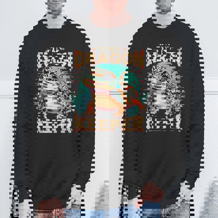 Leopard Gecko Crested Lizard Reptiles Lovers スウェットシャツ 高齢者への贈り物