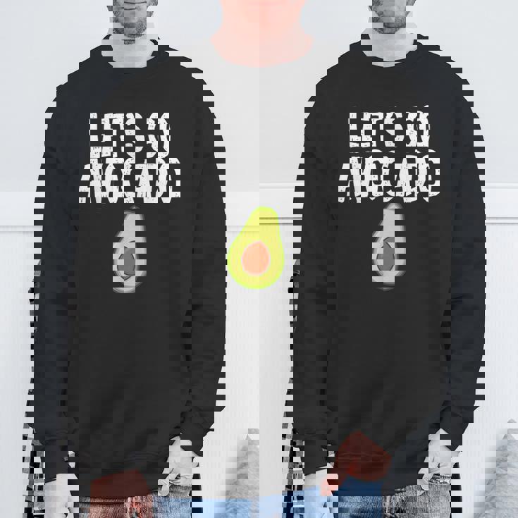 Let's Go アボカドユーモアジョーク ユニセックス アボカド中毒者 スウェットシャツ 高齢者への贈り物