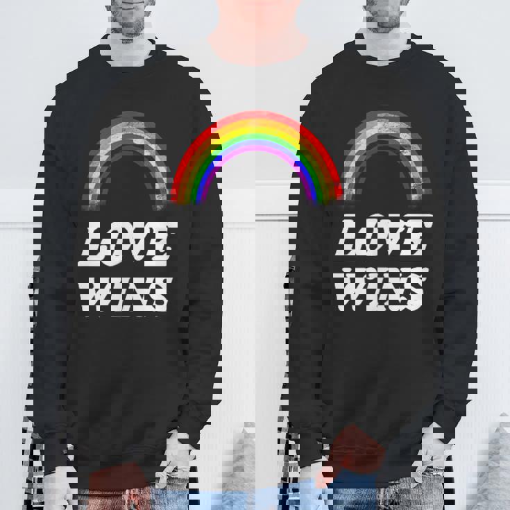 Lgbt フラッグ プライド ポケット レインボー Love Wins パーティー レインボー スウェットシャツ 高齢者への贈り物