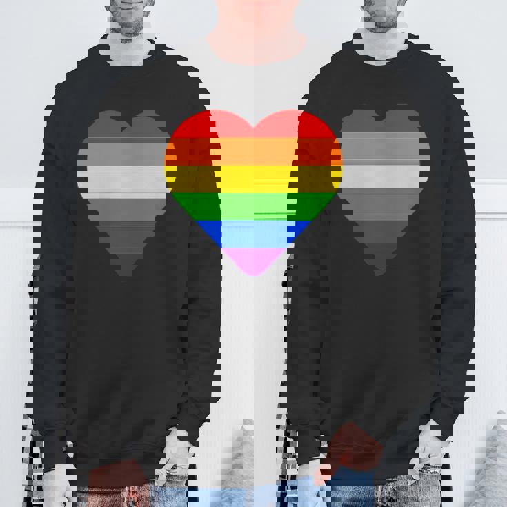 Lgbt レインボー・ハート・フラッグ ゲイ・バイ・ラブ・プライド月間 Lgbtq スウェットシャツ 高齢者への贈り物