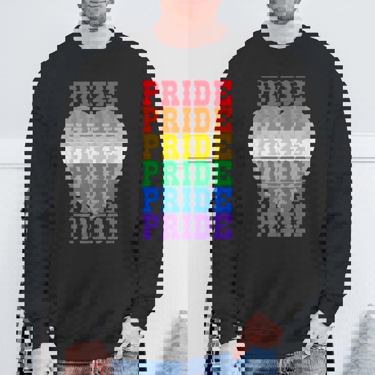 Lgbtq レインボーカラーのプライド スウェットシャツ 高齢者への贈り物