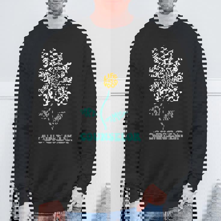 Life-Is Good Counselor ユーモア 勇気 開放性 楽しい 愛 スウェットシャツ 高齢者への贈り物