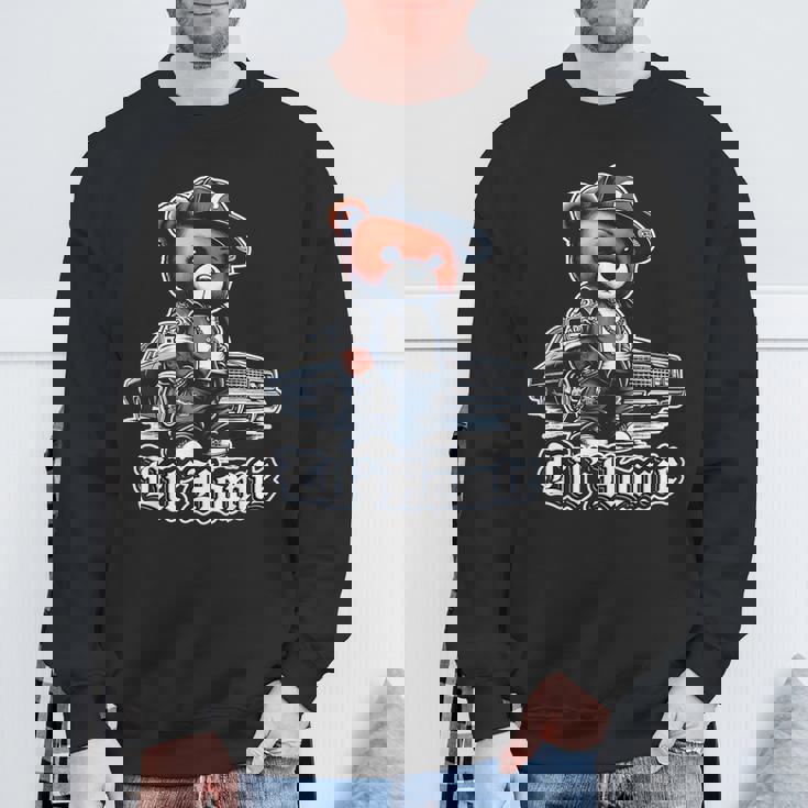 Lil Homie Lowrider かわいいテディベア ヒップホップ ローライダー チカーノ スウェットシャツ 高齢者への贈り物