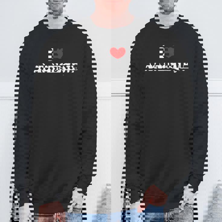 I Love Arabesque I Heart アラベスク スウェットシャツ 高齢者への贈り物