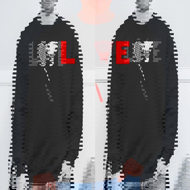 Love Badminton レトロバドミントンラバー スウェットシャツ 高齢者への贈り物