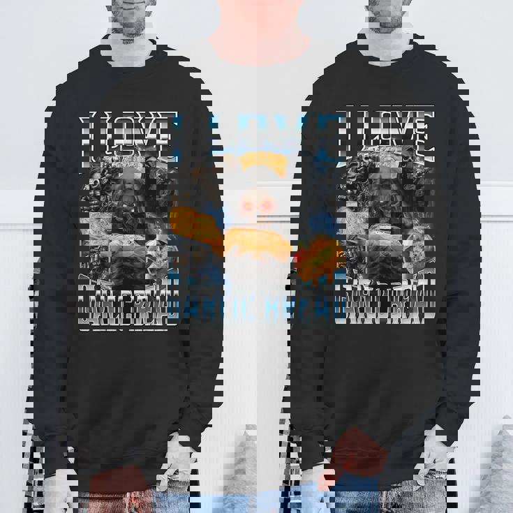 I Love Garlic Bread スウェットシャツ 高齢者への贈り物