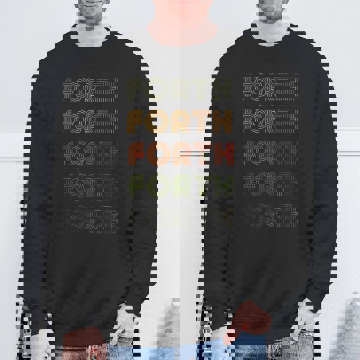 Love Heart Forth グランジ ビンテージスタイル ブラック フォース スウェットシャツ 高齢者への贈り物