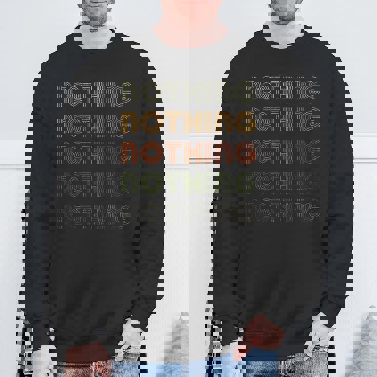 Love Heart Nothing グランジ ビンテージスタイル ブラック Nothing スウェットシャツ 高齢者への贈り物