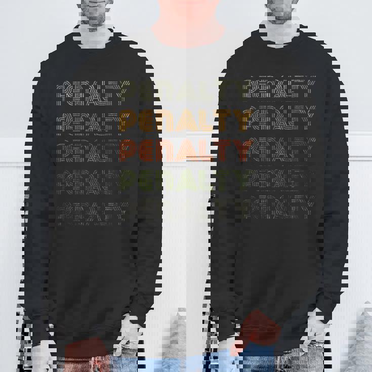 Love Heart Penalty グランジ ビンテージスタイル ブラック ペナルティ スウェットシャツ 高齢者への贈り物