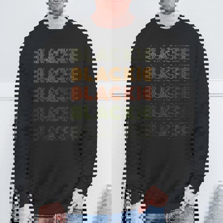 Love Heart ブラッキー グランジ ビンテージスタイル ブラック ブラッキー スウェットシャツ 高齢者への贈り物