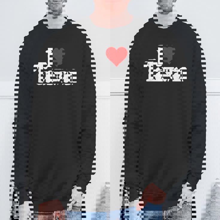I Love Heart 台湾フォルモサ 台湾文化 スウェットシャツ 高齢者への贈り物