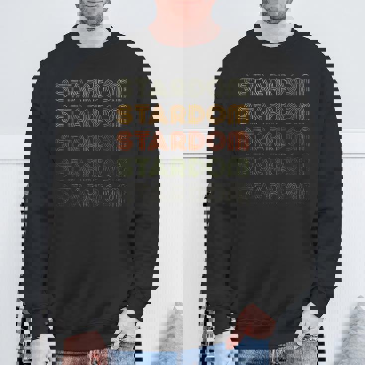 Love Hearttardom グランジ ビンテージスタイル ブラック スターダム スウェットシャツ 高齢者への贈り物