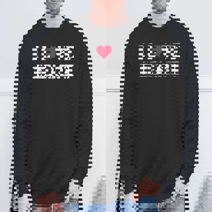 I Love Heath マッチング ガールフレンド&ボーイフレンド ヒースネーム スウェットシャツ 高齢者への贈り物