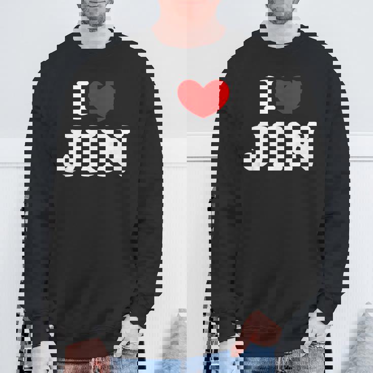 I Love Jin 私は愛する Jin スウェットシャツ 高齢者への贈り物