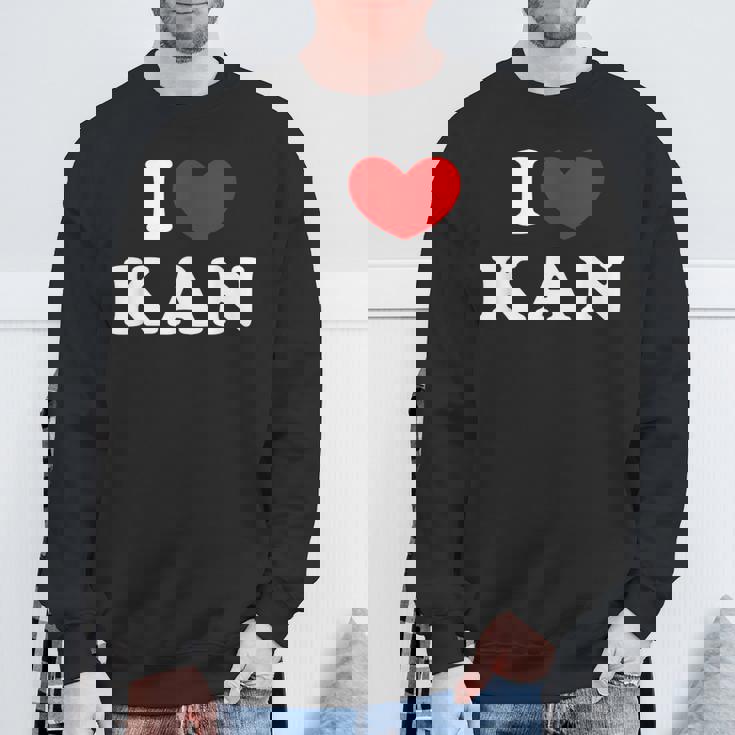 I Love Kan 私は愛する Kan スウェットシャツ 高齢者への贈り物