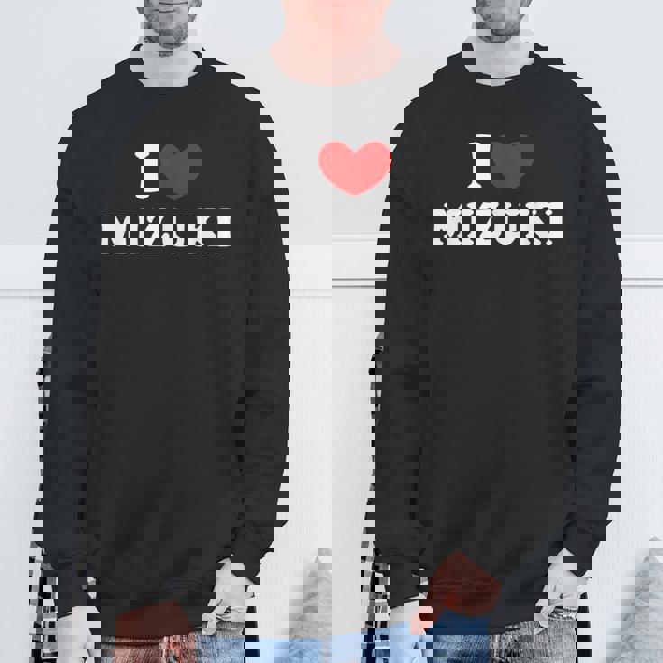 I Love Mizuki 私は愛する Mizuki スウェットシャツ 高齢者への贈り物