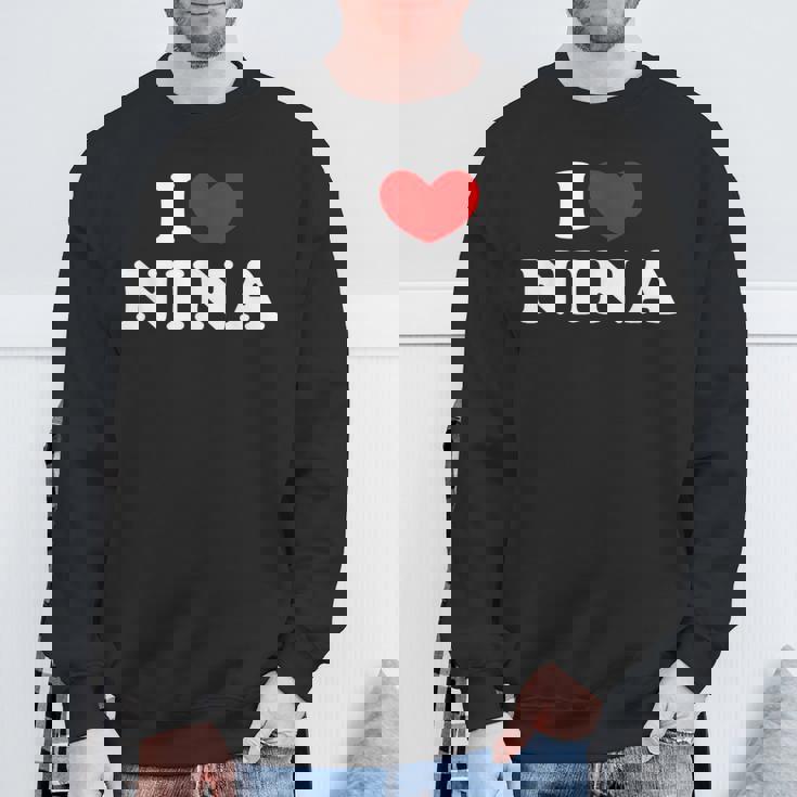 I Love Nina 私は愛する Nina スウェットシャツ 高齢者への贈り物