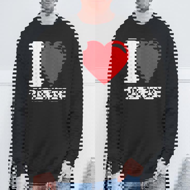 I Love Taiwan 台北国旗 ハートトラベル 台湾製品 スウェットシャツ 高齢者への贈り物