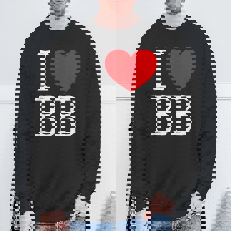 I Love ハート Bb スウェットシャツ 高齢者への贈り物