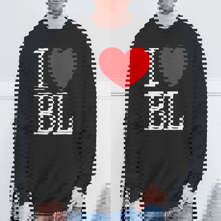 I Love ハート Bl スウェットシャツ 高齢者への贈り物