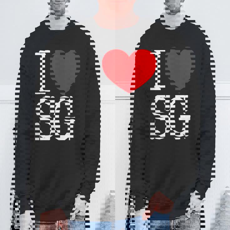 I Love ハートg スウェットシャツ 高齢者への贈り物