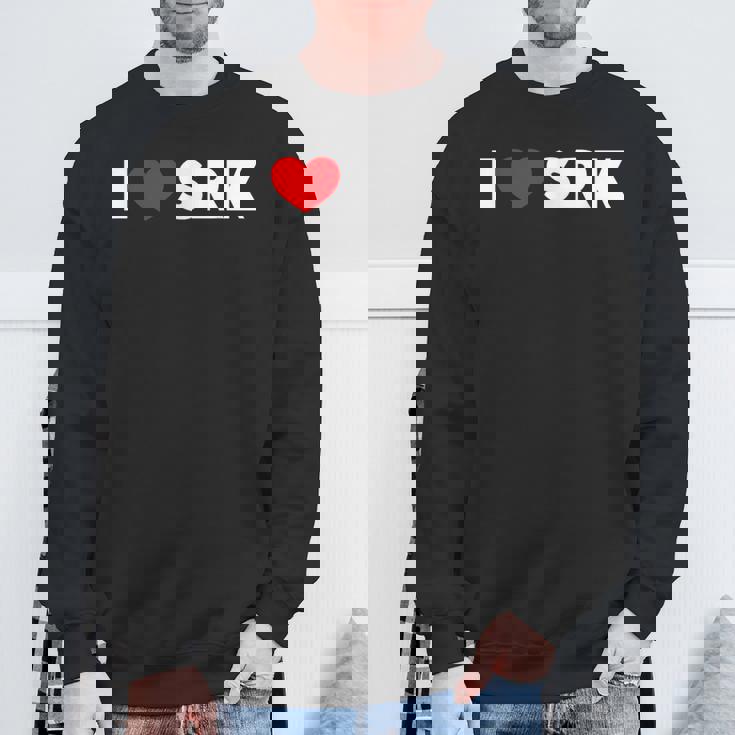 I Love ハートrk スウェットシャツ 高齢者への贈り物