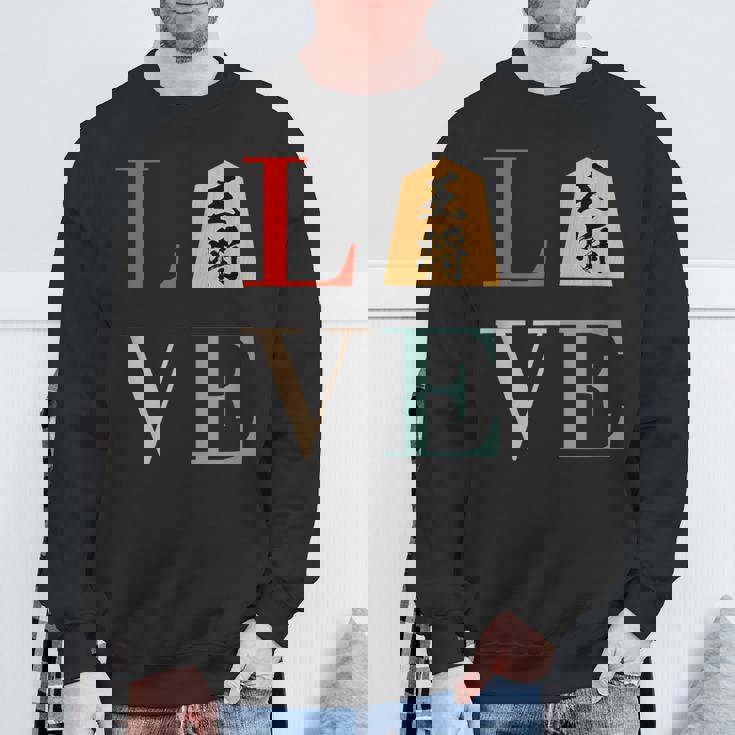 Love 王将 将棋 駒 面白いtシャツ おもしろ グッズ 服 筆文字 文字入り 面白い 文字 ネタ メンズ スウェットシャツ 高齢者への贈り物