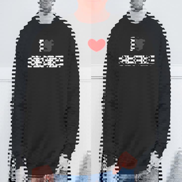 I Lovehohei 私は愛するhohei スウェットシャツ 高齢者への贈り物