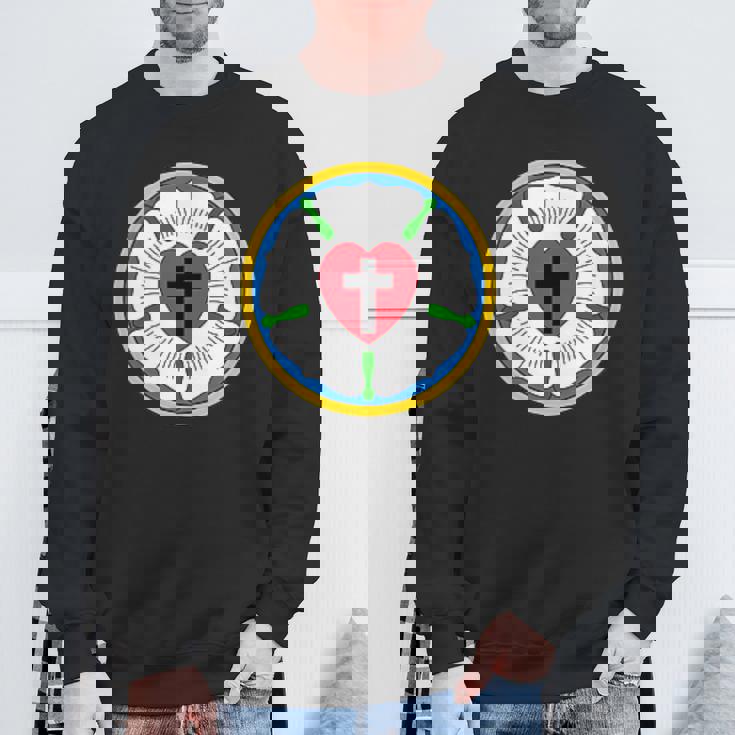 Lutheran Church Luther Roseeal ロゴ エンブレム スウェットシャツ 高齢者への贈り物