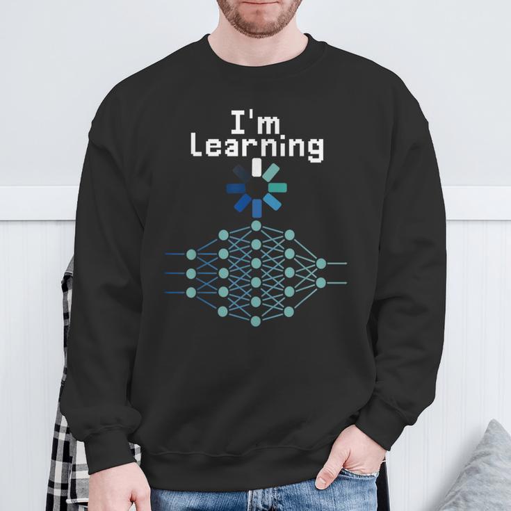 Machine Deep Learning ニューラルネットワークデータサイエンスtシャツ スウェットシャツ 高齢者への贈り物