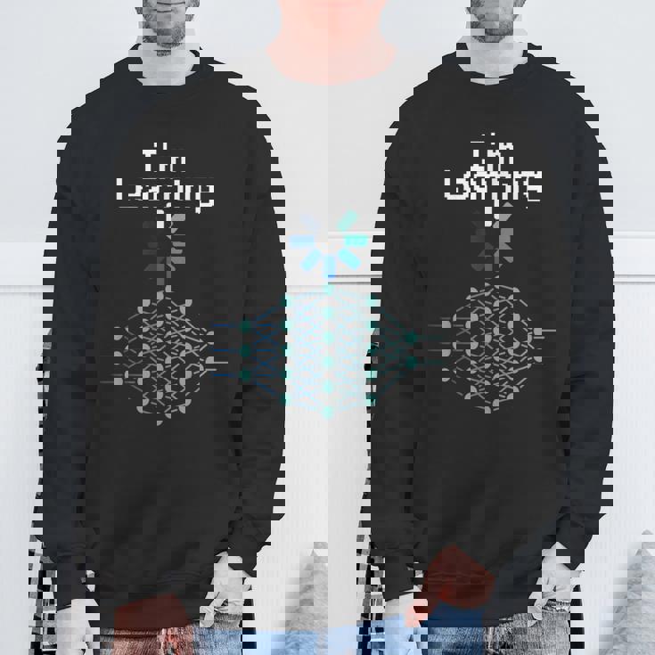 Machine Deep Learning ニューラルネットワークデータサイエンスtシャツ スウェットシャツ 高齢者への贈り物